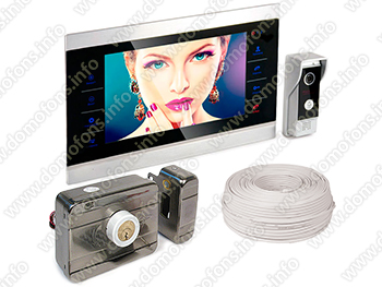 Комплект видеодомофона с электромеханическим замком HDcom S-104 + Anxing Lock Control